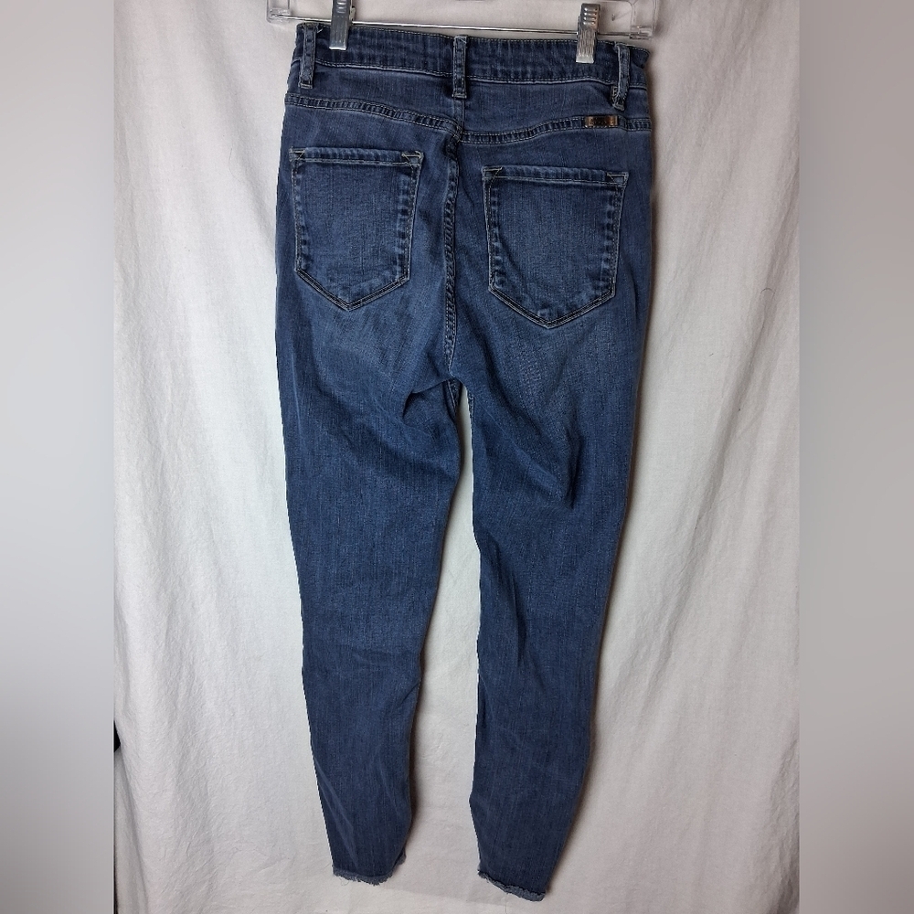 Kancan High Rise Blue Button Fly Jeans Size 26 - Picture 3 of 6